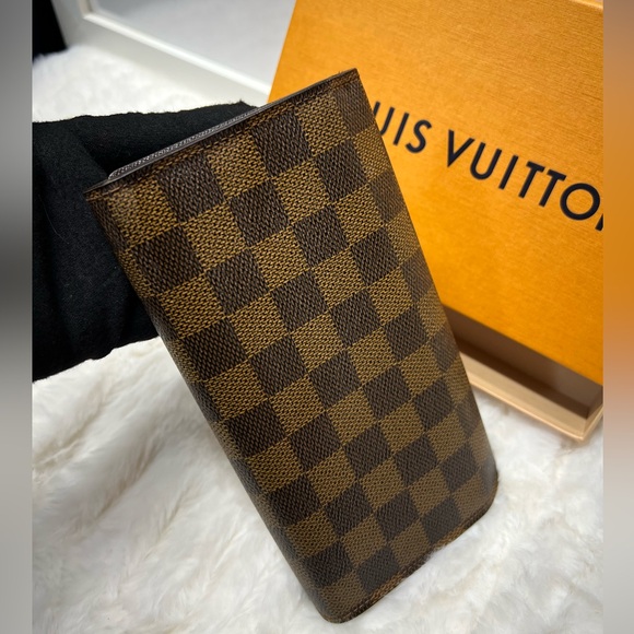 LOUIS VUITTON-TH0011 Portefeuille International Wallet Damier Ebene - Picture 12 of 13